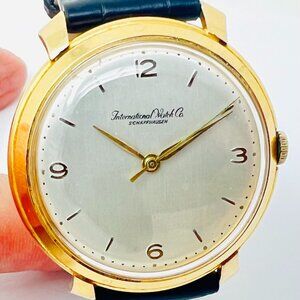 Vintage IWC 18K Rose Gold Watch Cal. 89 Movement – Exceptional Running Condition